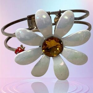 Betsy Johnson Flower Bangle